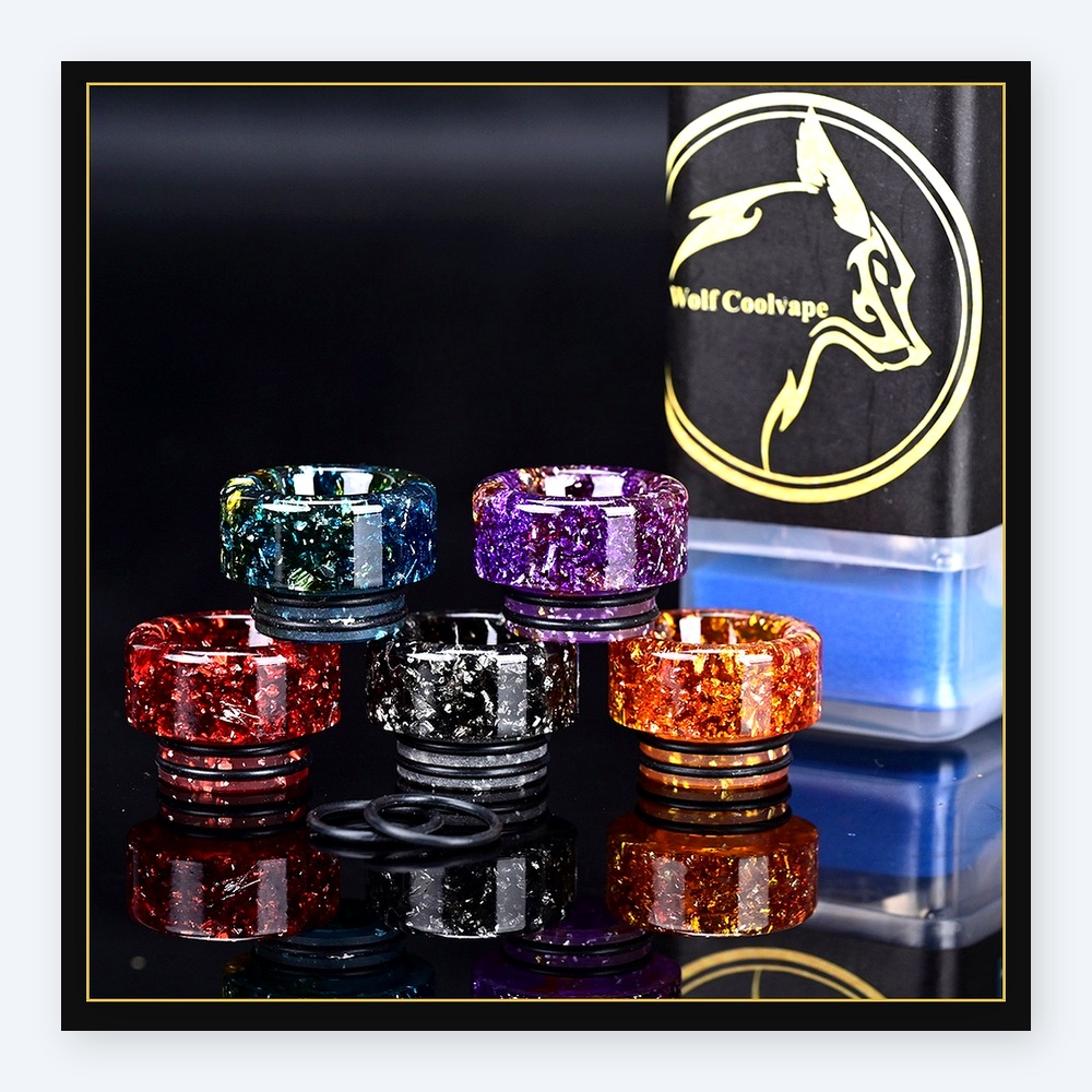 5pcs Wolfcoolvape 810 Drip Tip - Drip Tip Resin review and price
