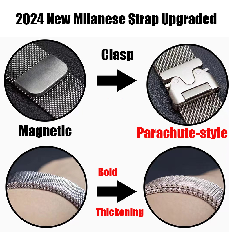 Milanese Strap For Apple Watch - Mesh Coil Strip review and price