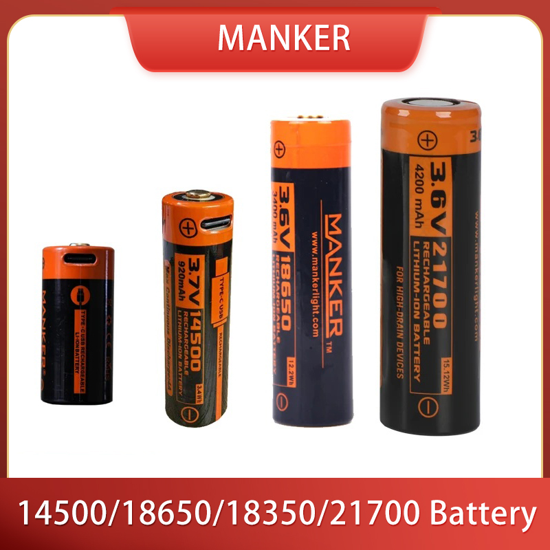 Manker 14500/18650/18350/21700 - Vape Battery 18650 review and price