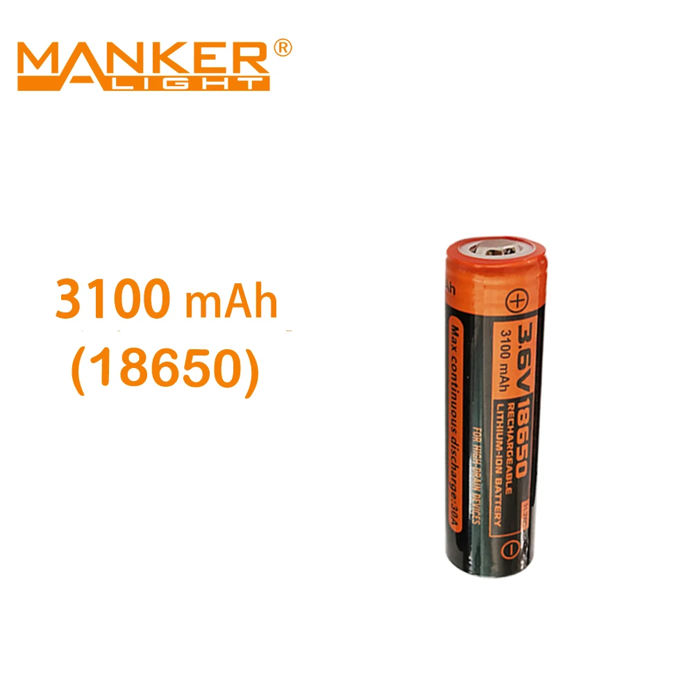 Manker 14500/18650/18350/21700 - Vape Battery 18650 review and price